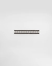Metal rhinestone-detailed tie clip
