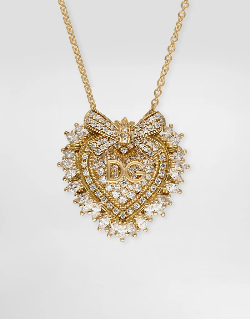Devotion Necklace 18 carat yellow gold and diamonds
