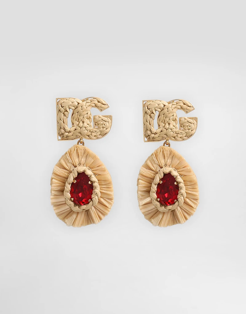 Logo clip earrings