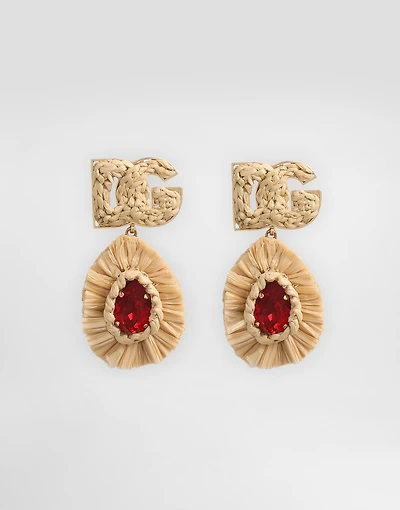 Logo clip earrings