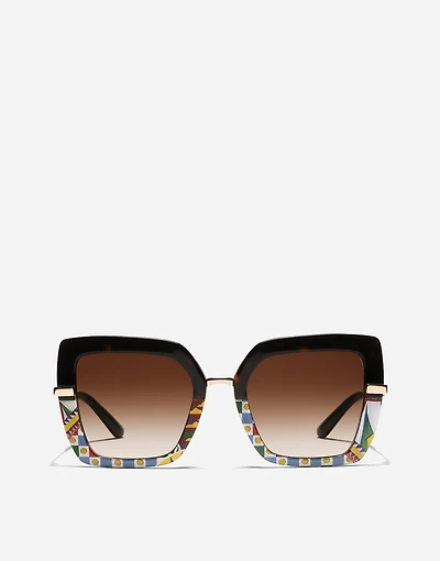 Half print sunglasses