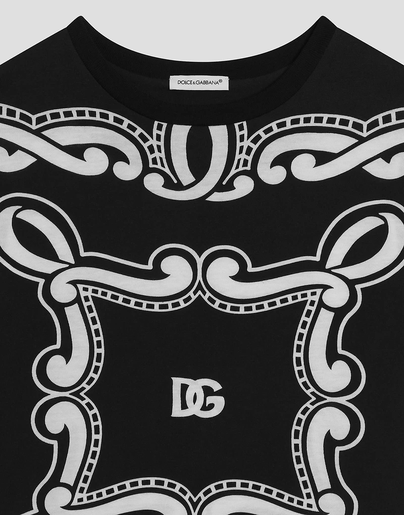 Bandanna-print jersey T-shirt