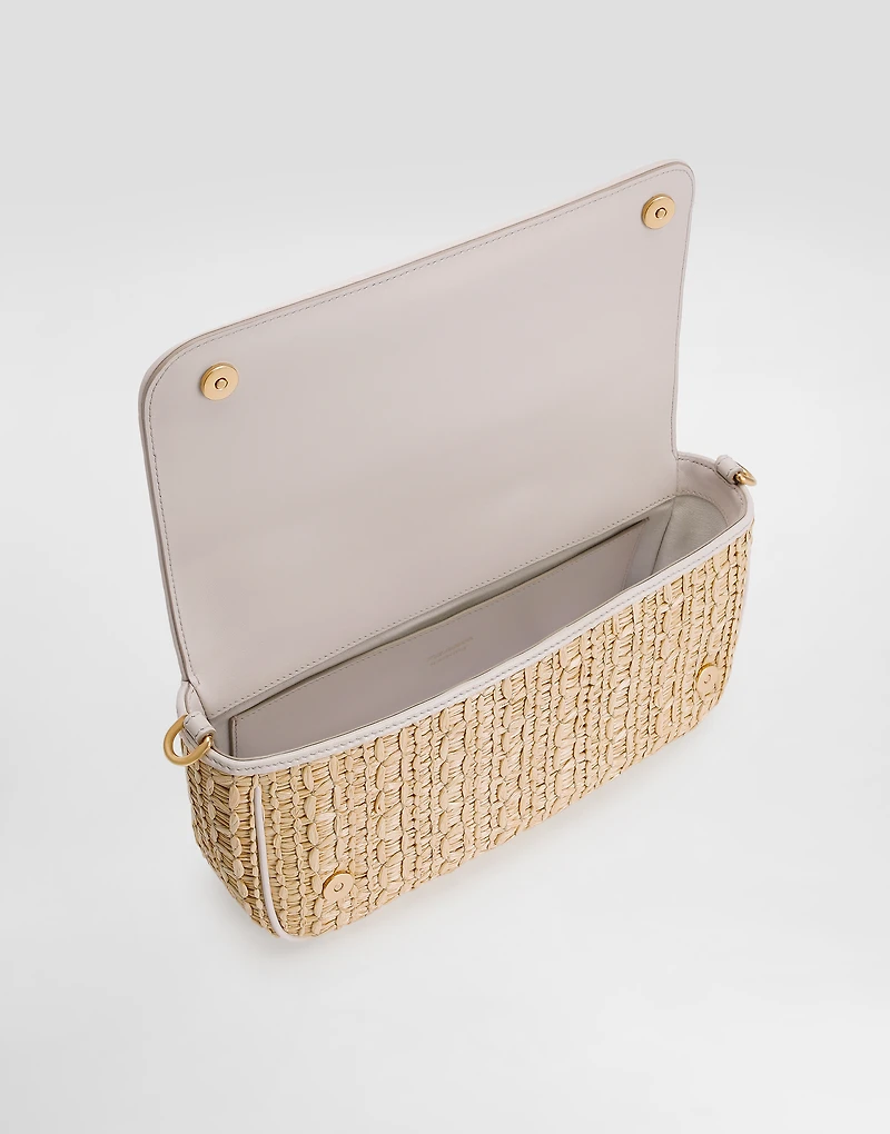 Rafia crochet shoulder bag