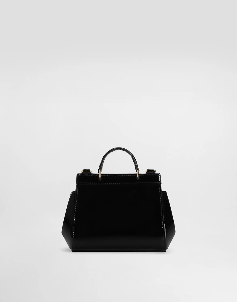 Patent leather mini Sicily bag