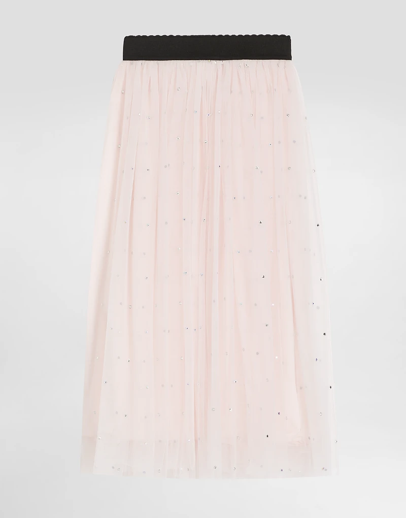 Tulle skirt with rhinestone embellishment
