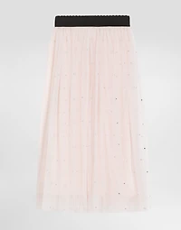 Tulle skirt with rhinestone embellishment