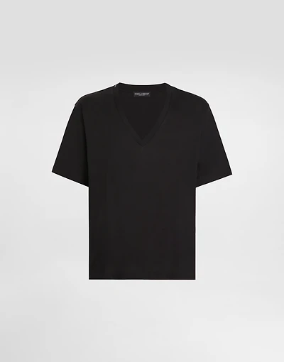 Cotton V-neck T-shirt