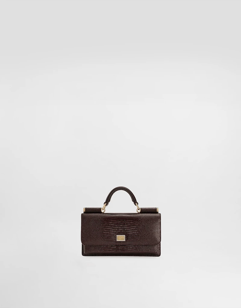 Iguana-print mini bag