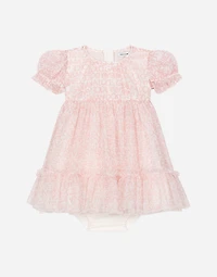 Dress with tulle bloomers