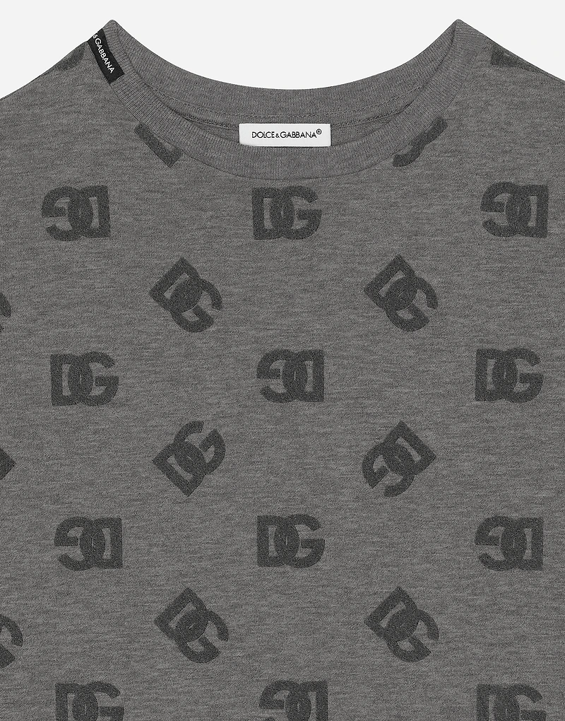 Jersey T-shirt with DG logo print