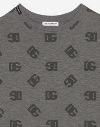 Jersey T-shirt with DG logo print