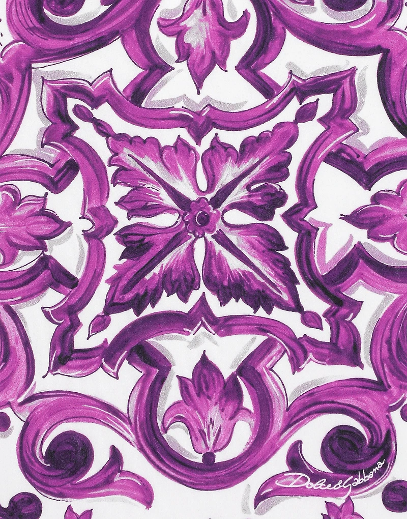 Majolica-print one-piece swimsuit