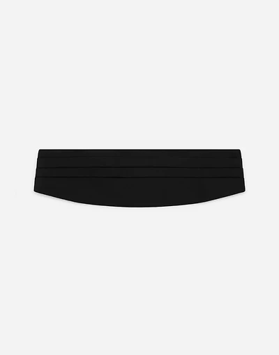 Silk satin cummerbund