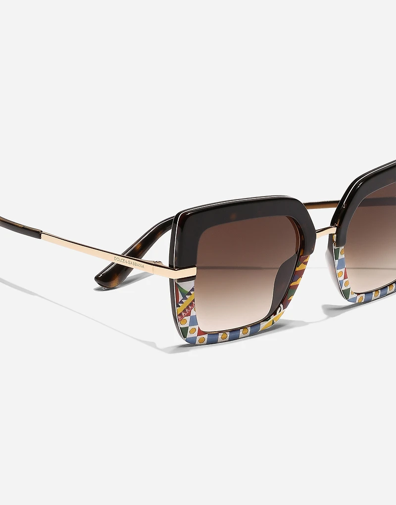 Half print sunglasses