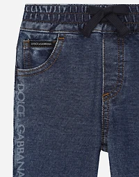 5-pocket denim jeans with Dolce&Gabbana logo