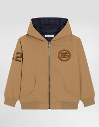 Canvas jacket with patches
