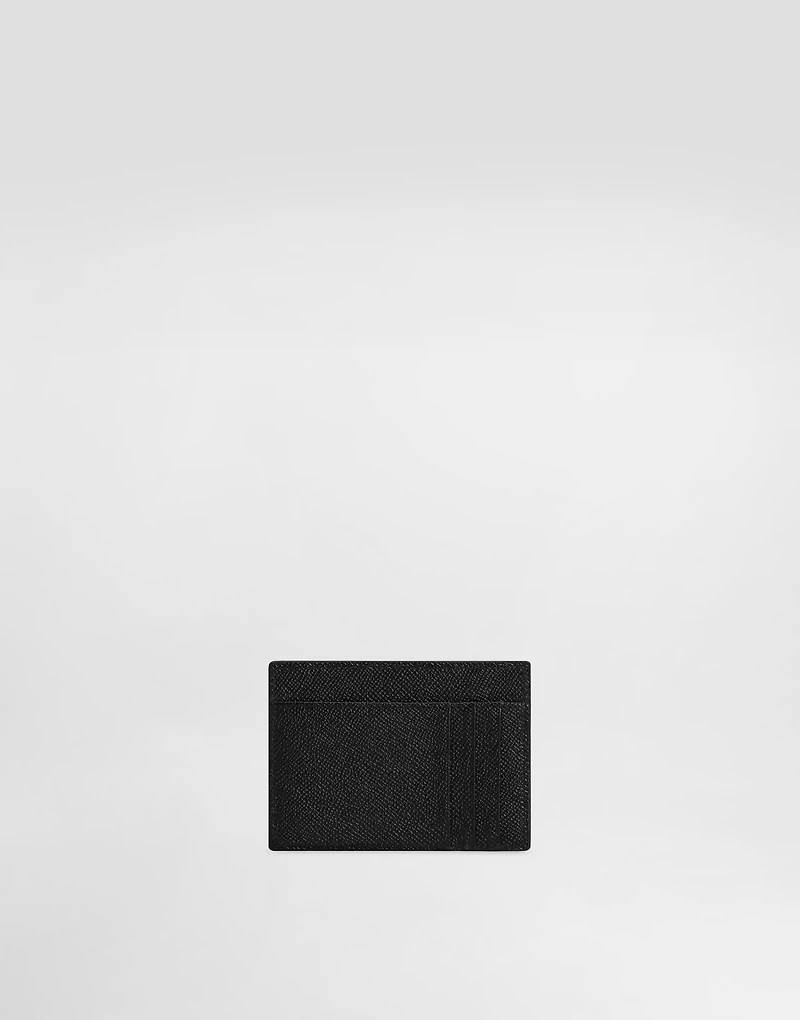 Dauphine-print calfskin card holder