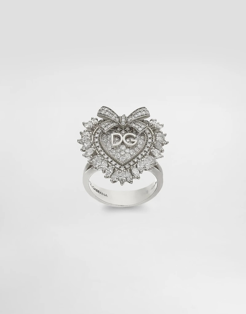 Devotion Ring 18-carat white gold and diamonds