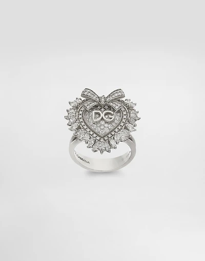 Devotion Ring 18-carat white gold and diamonds