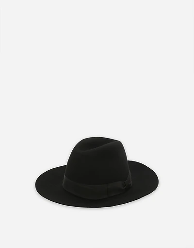 Wool felt fedora hat