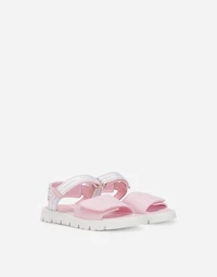 Technical fabric sandals with DG logo