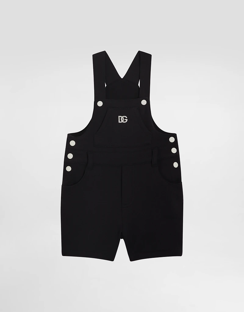 Fleece dungarees with DG logo
