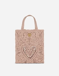 Small cordonetto lace shopper