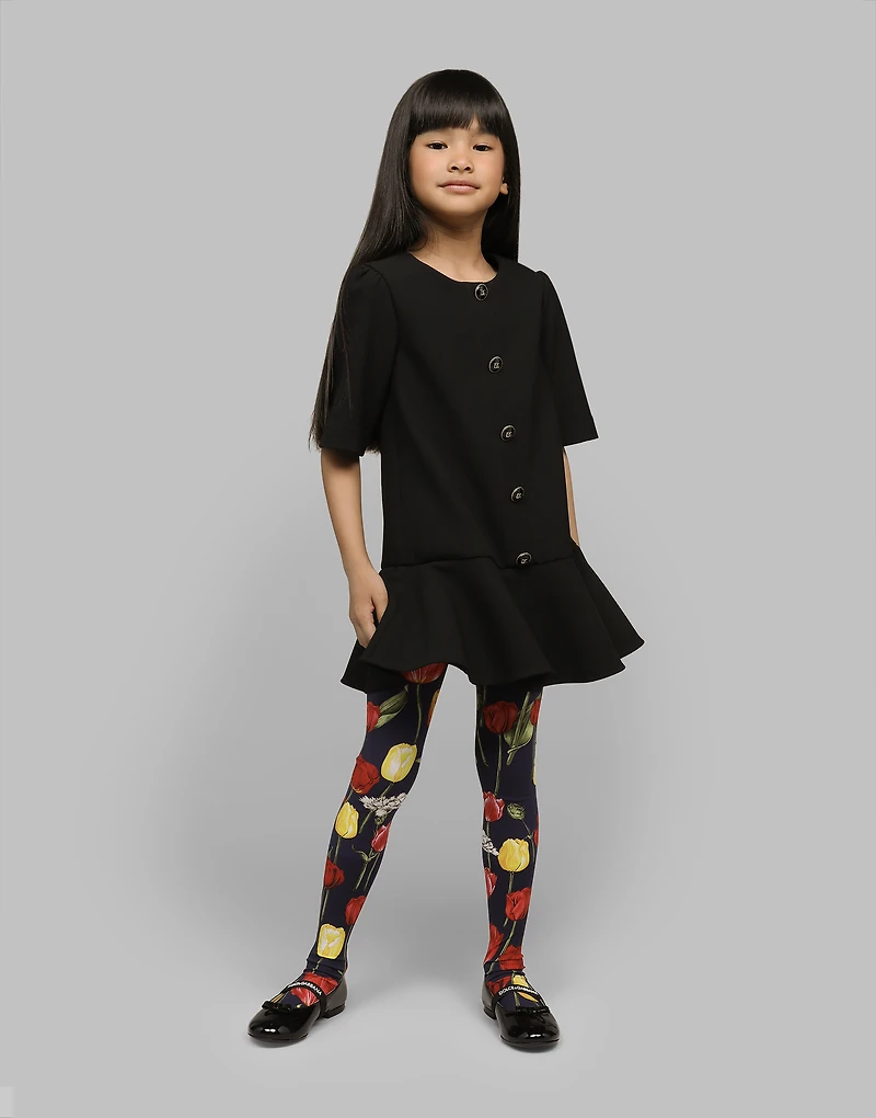 Cady dress with branded buttons