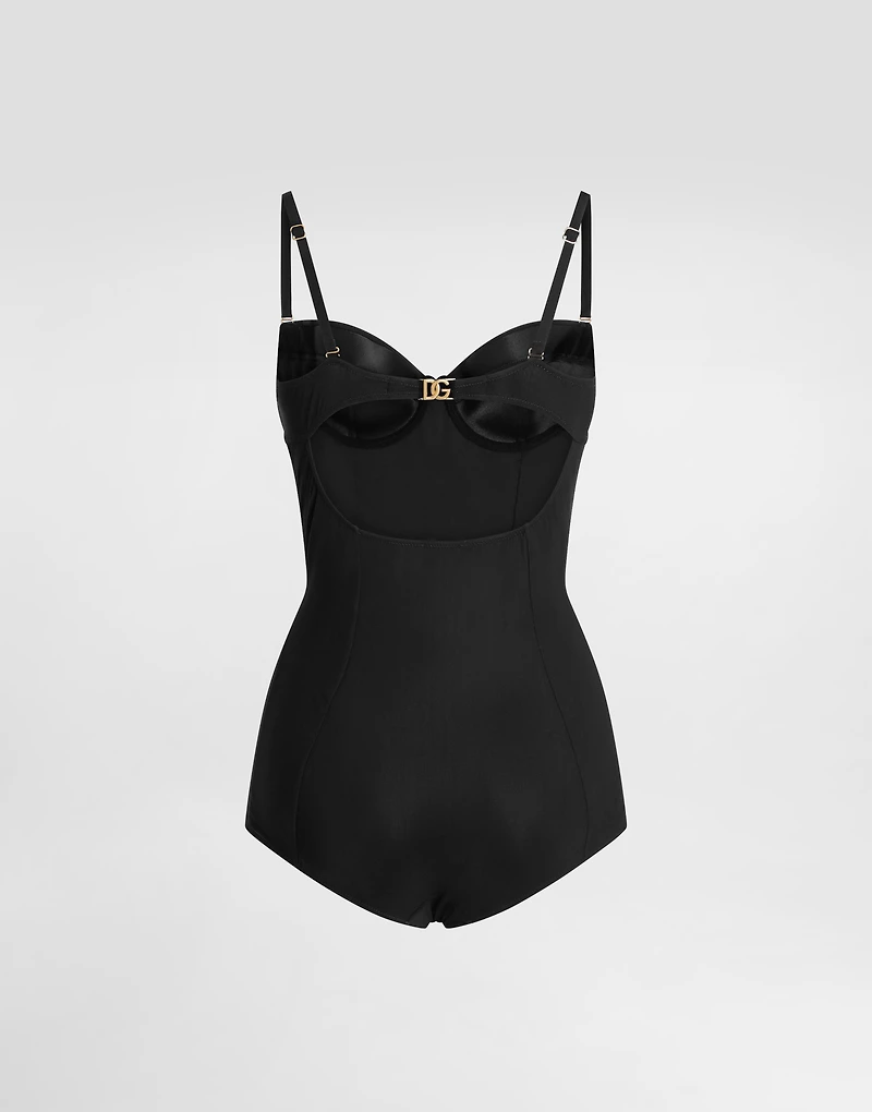 Balconette one-piece swimsuit