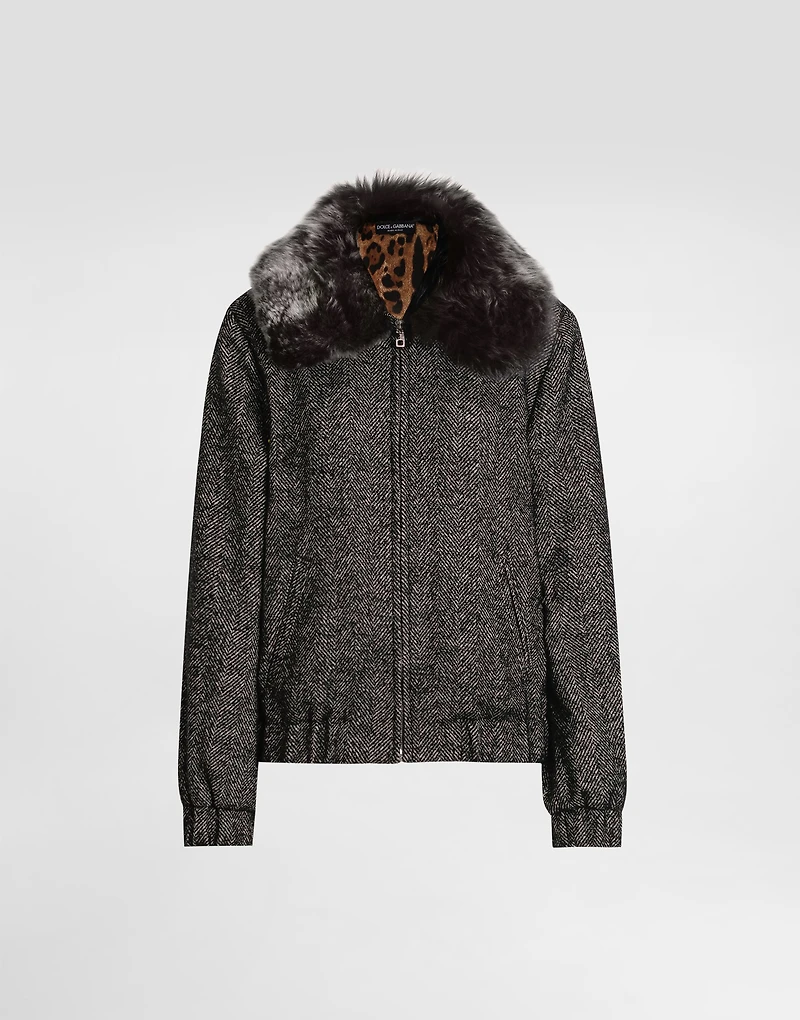 Wool chevron jacket