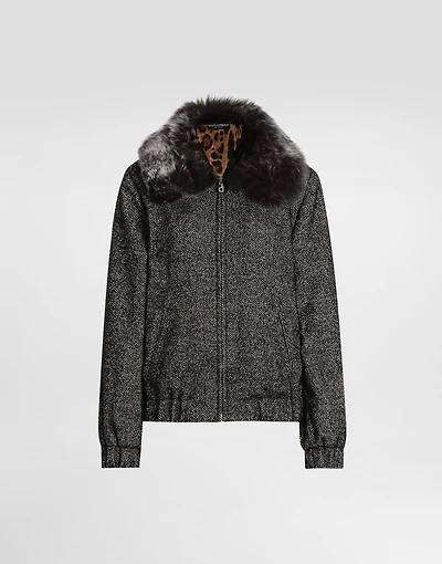 Wool chevron jacket