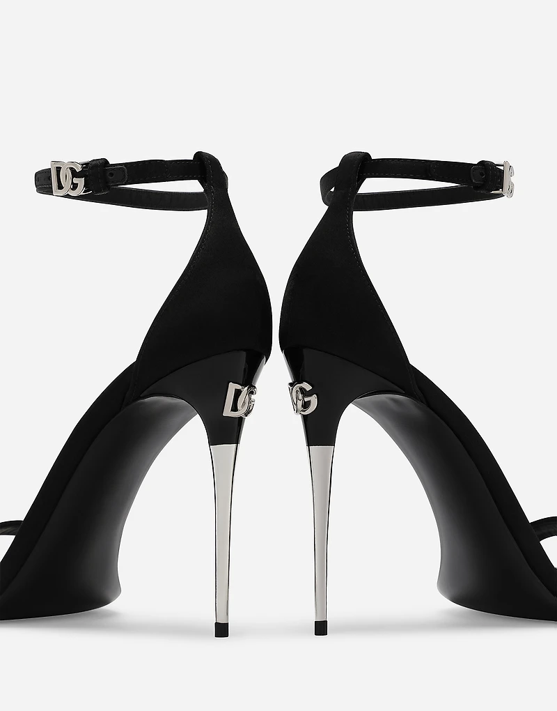 Satin sandals