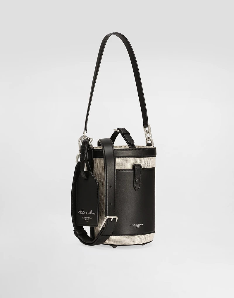Fabric bucket bag