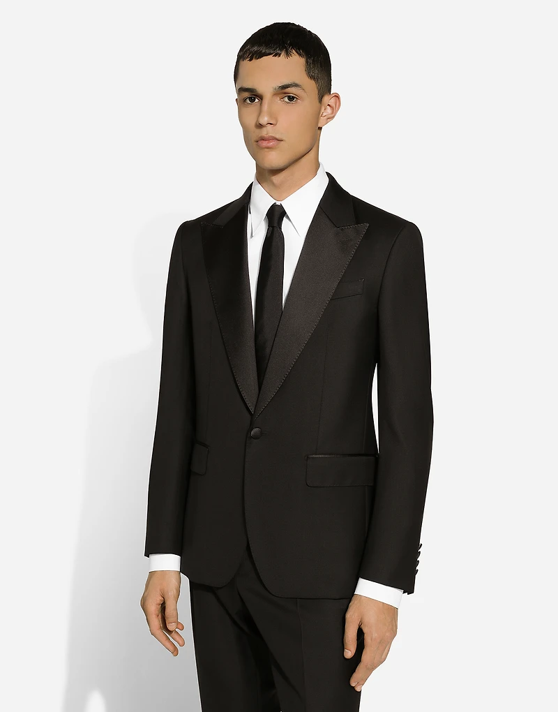 Single-breasted tuxedo suit