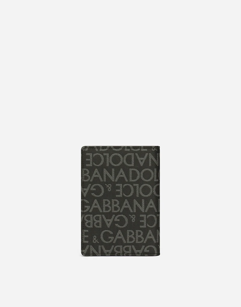 Coated jacquard passport holder