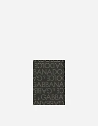 Coated jacquard passport holder