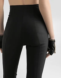 Stretch satin leggings
