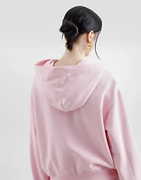Jersey hoodie with raised DG embroidery