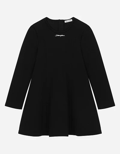 Cotton dress with Dolce&Gabbana logo