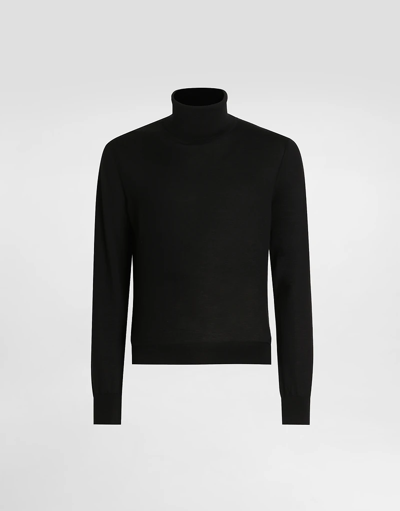 Cashmere turtleneck pullover