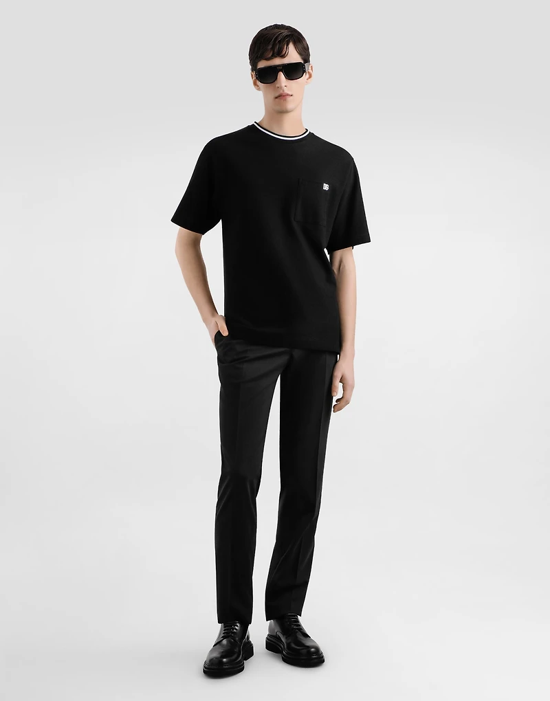 Cotton piqué t-shirt