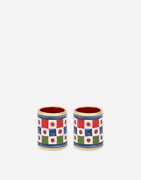 Set 2 Large Porcelain Napkin Rings