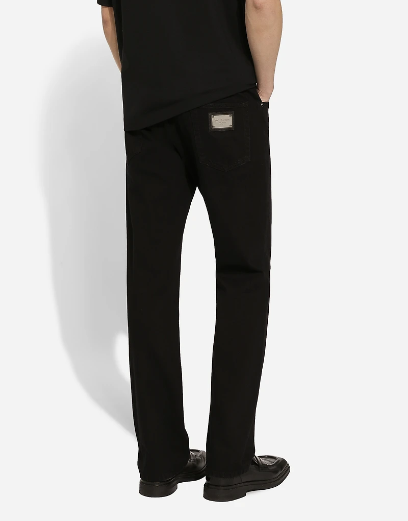 Classic black denim jeans