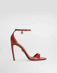 Polished goatskin sandals