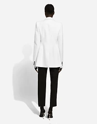 Double-breasted faille Turlington tuxedo blazer