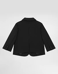 Wool canvas suit