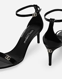 Patent leather sandals