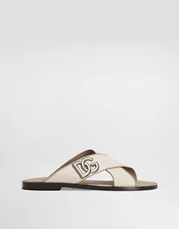 Salt&pepper nappa sandal