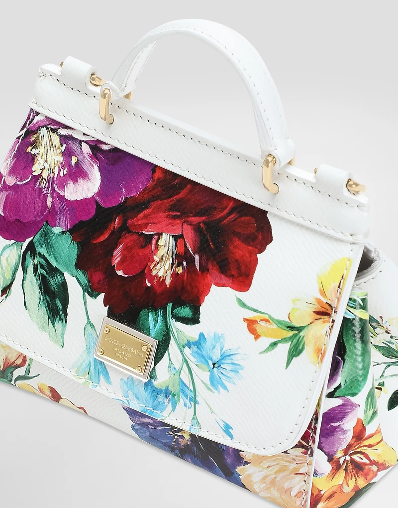 Sicily handbag in dauphine printed calfskin