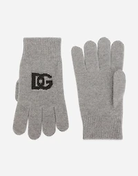 Cashmere gloves with DG logo